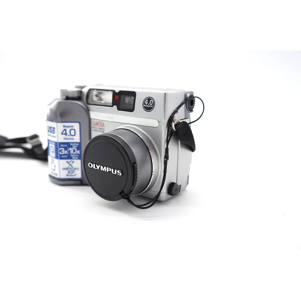Vtg Olympus Camedia C-4000 4MP Digital Camera Point Shoot Tested Y2k‎ Low Res